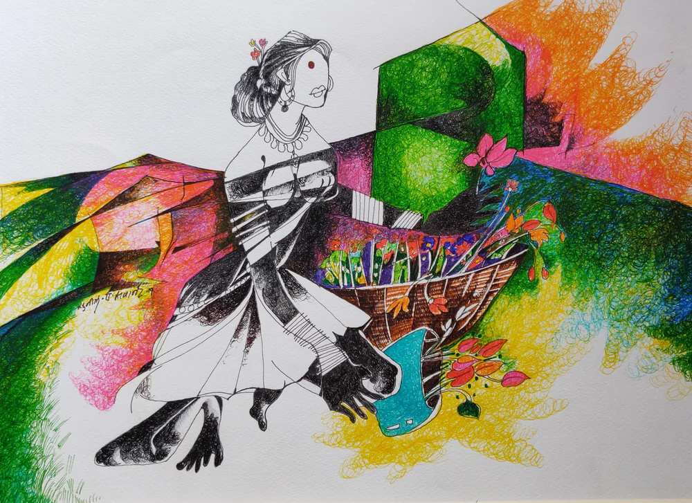 Floral Exchange by Tribal Women artwork